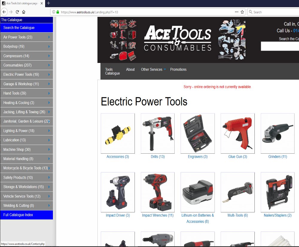 Ace Tools home page image