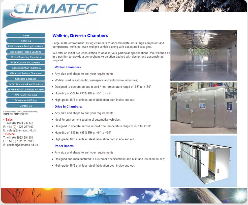 Climatec Ltd home page image